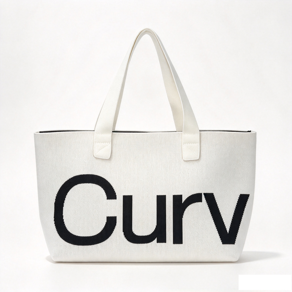 Curves Knit Tote (Lemongrass)