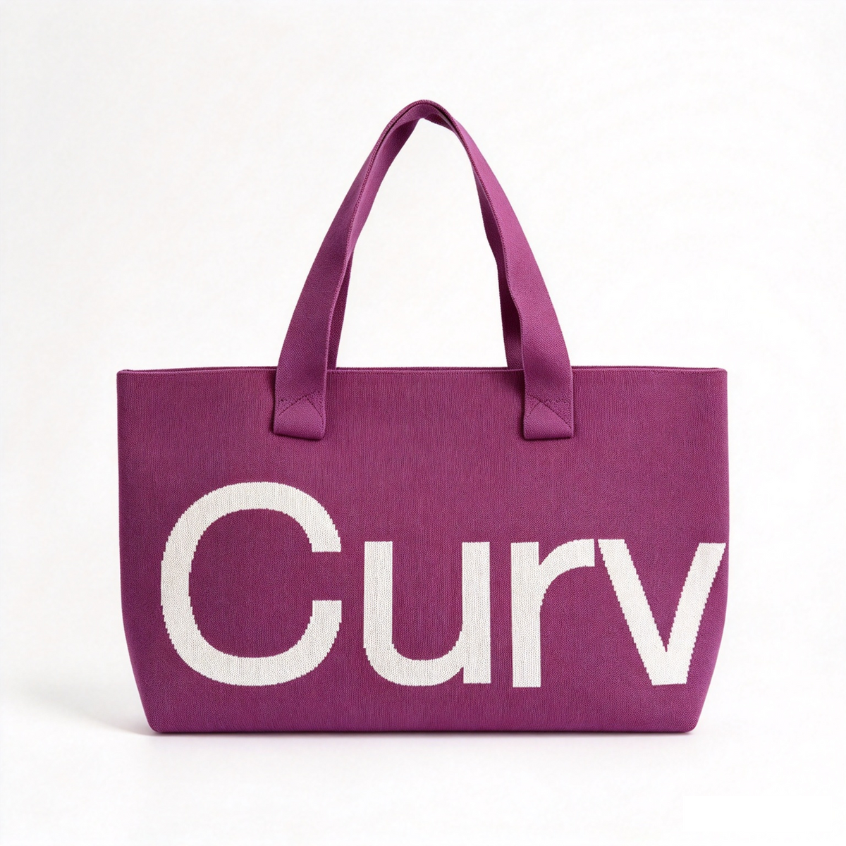 Curves Knit Tote (Lemongrass)