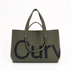 Curves Knit Tote (Lemongrass)