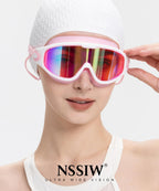 NSSIW Swim Goggles, Anti-Fog UV 180°Clear View Swimming Goggles, 3 Pack Goggles Swimming Adult Men Women Youth
