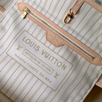 Louis vuitton NEVERFULL MM damier azur Beige