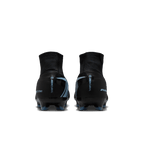 Nike Mercurial Superfly 10 Pro FG High-Top Soccer Cleats-Black/ice Blue