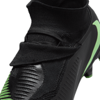 Nike Phantom 6 High Pro Firm-Ground Soccer Cleats- Black/Black/Illusion Green