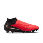 Nike Phantom 6 High Pro Firm-Ground Soccer Cleats-BRIGHT CRIMSON/BLUR-BLACK