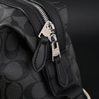 Coach Metropolitan Duffel Bag in Signature Black Canvas