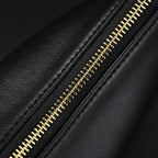 Prada Cleo Black Brushed Leather Shoulder Bag