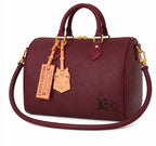Louis Vuitton Cat Charm Speedy 30 Satchel-Burgundy
