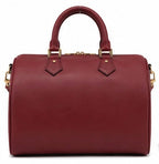 Louis Vuitton Cat Charm Speedy 30 Satchel-Red Wine