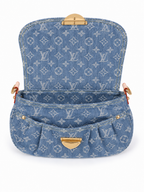 LV Pleaty Denim Shoulder Bag
