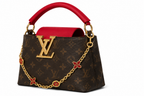 LV Mini Monogram Top Handle Satchel – Brown/Red
