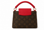 LV Mini Monogram Top Handle Satchel – Brown/Red