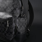 Coach West Backpack – Signature Canvas in Black/Grey
