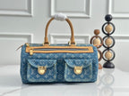 LV Boston Denim Handbag